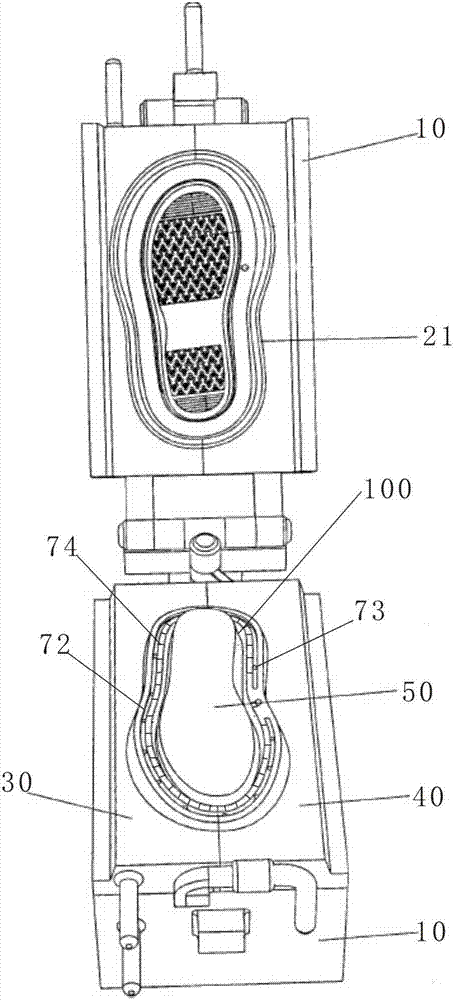 一種連幫PU注塑鞋模的制造方法與工藝