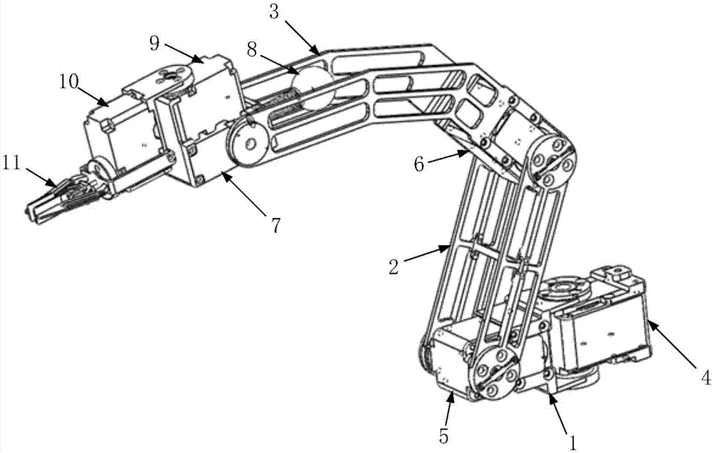 一种六自由度可进行腿臂融合操作的步行机器人单腿结构的制造方法与工艺