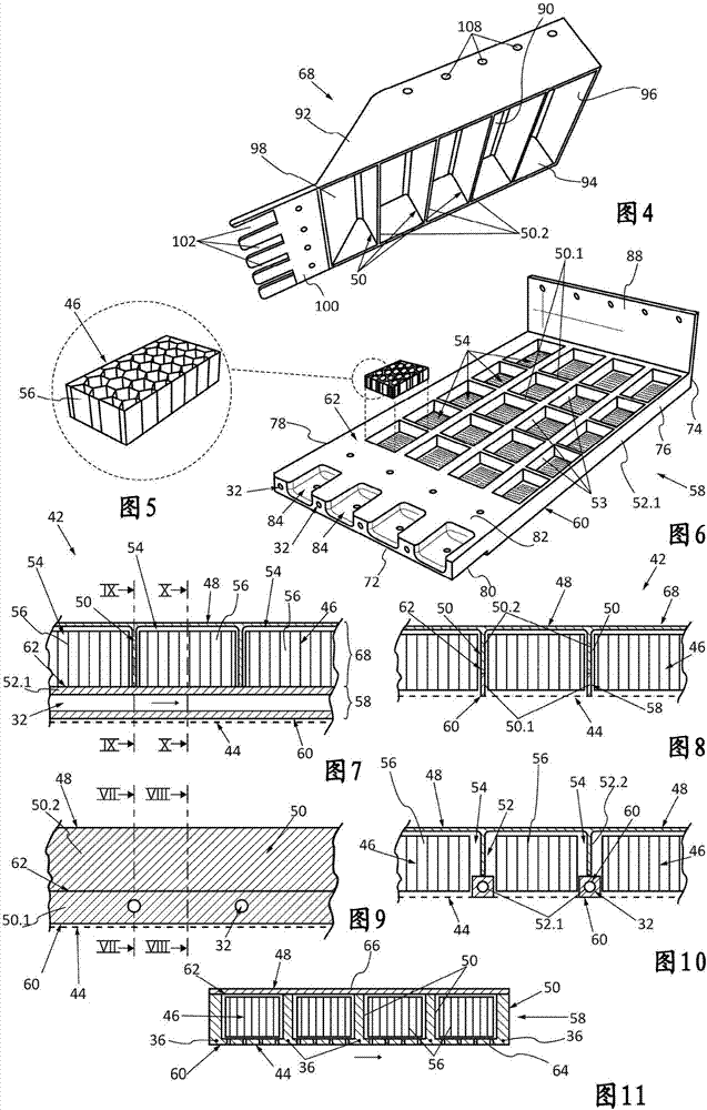 用于对飞机发动机舱进行声学处理和除冰的分隔结构以及包括所述结构的飞机发动机舱的制造方法与工艺