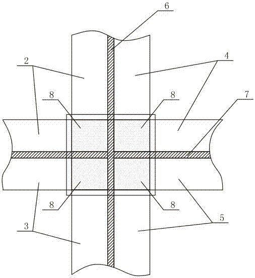 单柱支撑的双向温度缝节点构造的制造方法与工艺