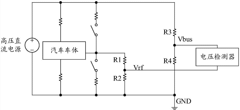 對地絕緣電阻電壓采樣方法及裝置與流程