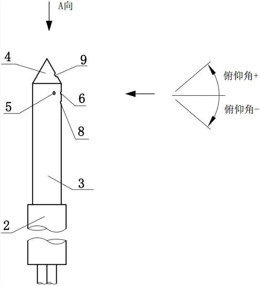 一種測量高亞音三維流場的錐頭穩(wěn)態(tài)溫度壓力組合探針的制造方法與工藝