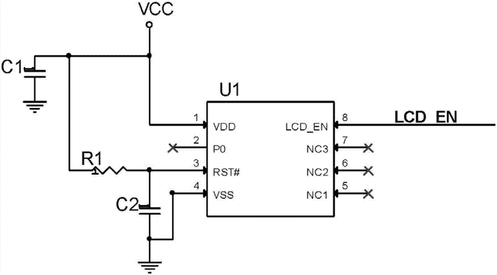 一種液晶屏幕上電瞬間閃屏電路的制造方法與工藝