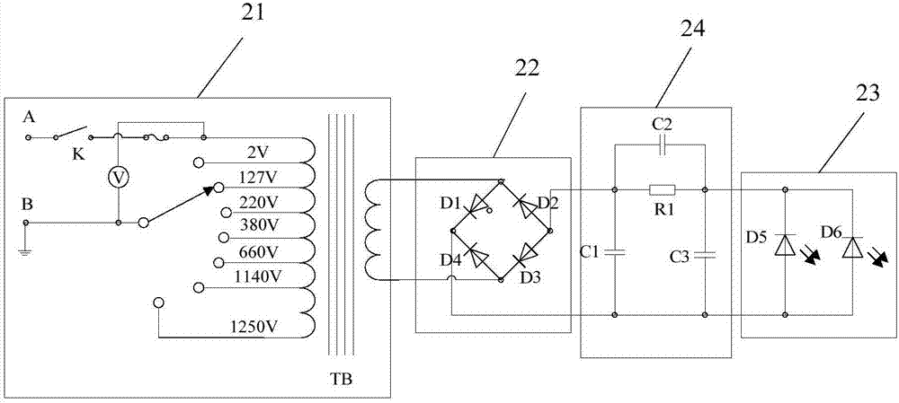 電壓檢測(cè)電路以及電壓測(cè)試儀的制造方法與工藝