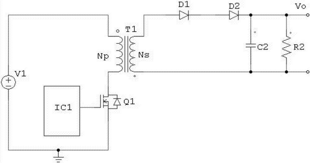 一種反激輸出高壓二極管替代電路的制造方法與工藝