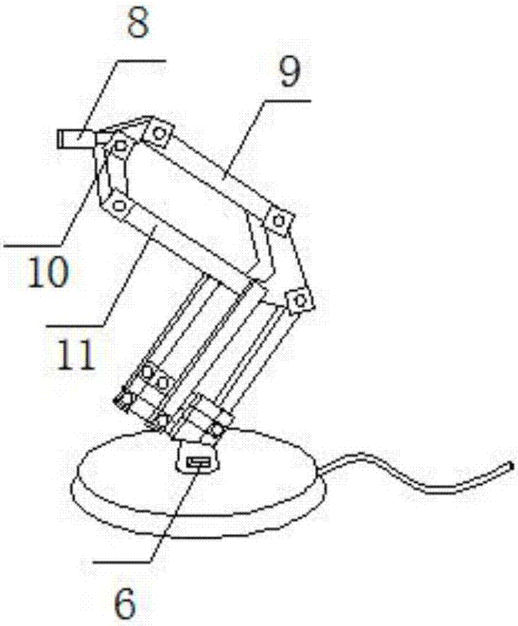 一種USB連接手機(jī)充電的臺(tái)燈的制造方法與工藝