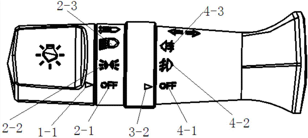 汽车组合开关灯光联动机构的制作方法