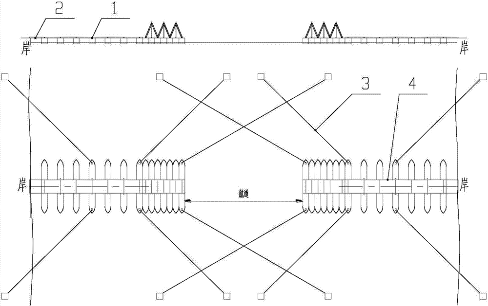 一种桥跨垂向折叠式浮桥的收拢和展开方法与流程