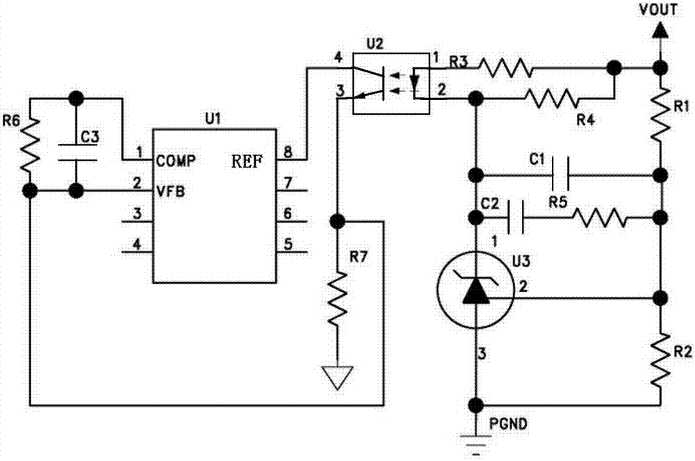 一種基于非隔離電源芯片的隔離電源控制回路的制造方法與工藝