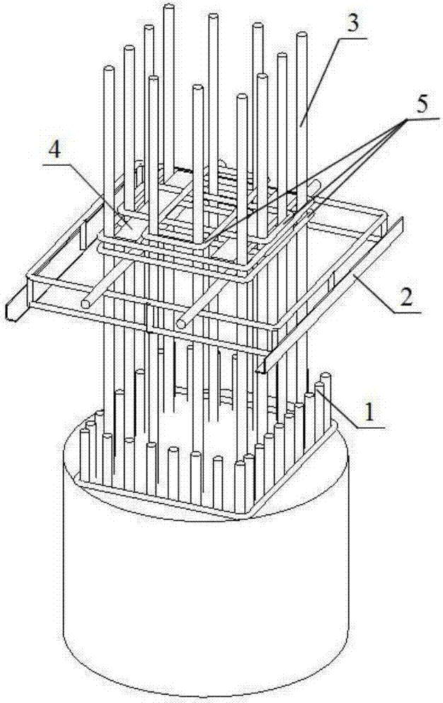 一种基于BIM技术的柱下单桩插筋定位装置的施工方法与流程