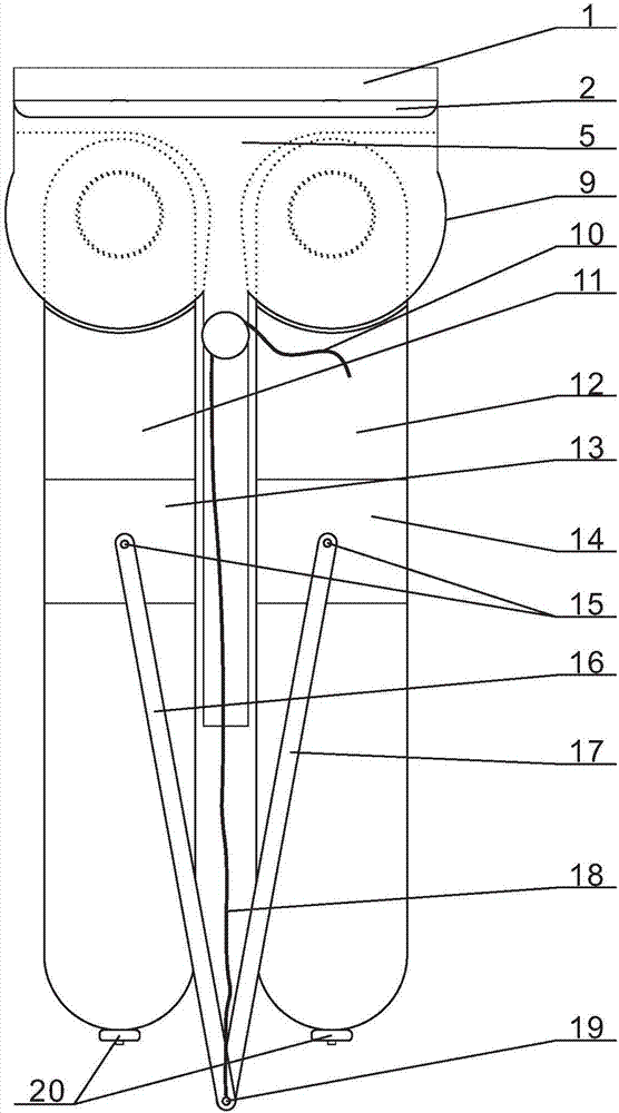 一种腿部一字马拉伸用韧性训练装置的后座板的制造方法