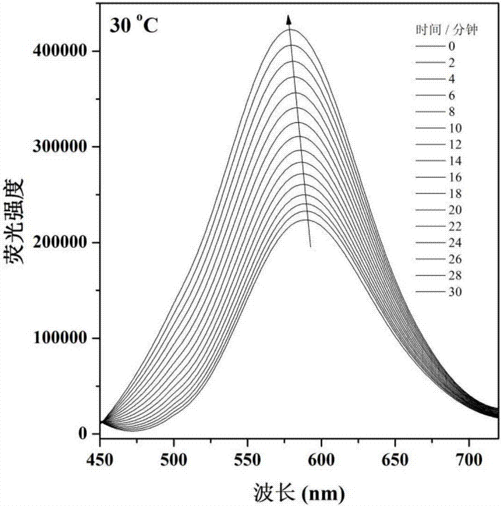 溫度升高熒光強(qiáng)度增加的熒光探針及其制備方法與流程