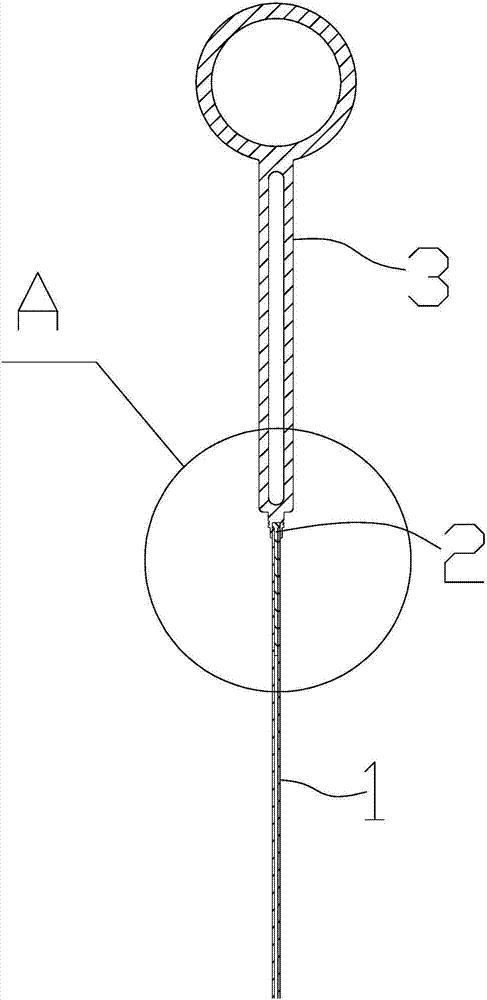 一种弹簧管与芯杆一体化注塑杆组件的成型装置的制造方法