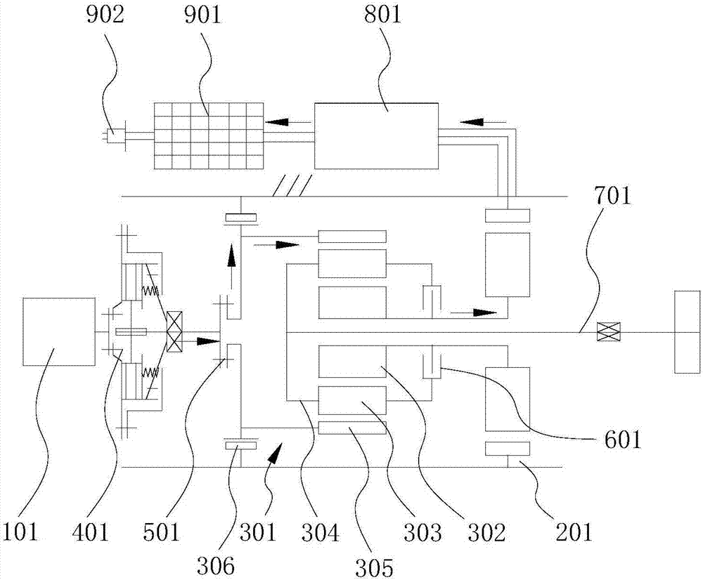 一種單電機(jī)深度混合驅(qū)動(dòng)系統(tǒng)的制造方法與工藝