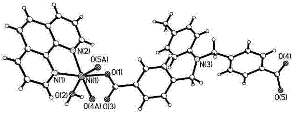 一種甲苯與1,10?菲羅啉構(gòu)筑的鎳配合物及合成方法與流程