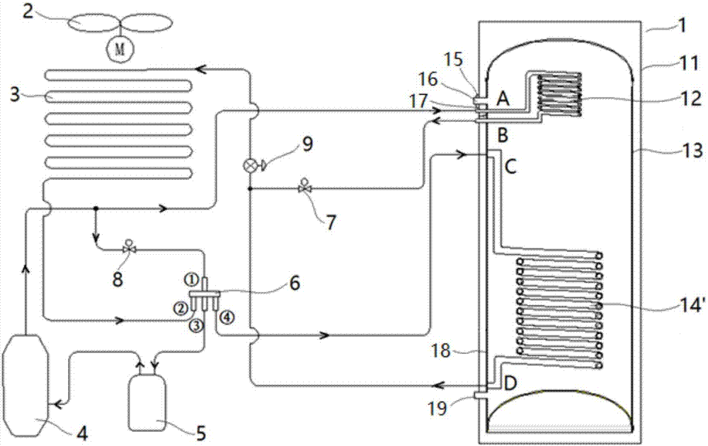 热泵热水装置及其控制方法与流程