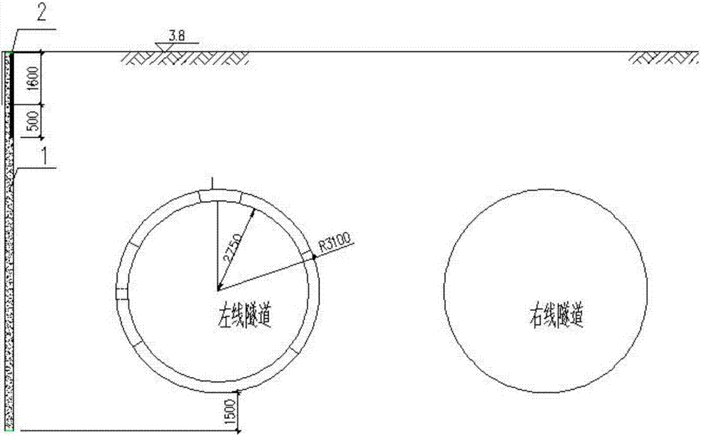 一種軟土地層減少盾構(gòu)推進(jìn)對建筑基礎(chǔ)影響的圍護(hù)體系施作方法與流程