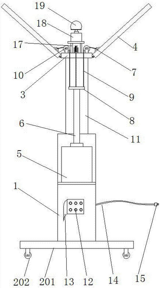 一種移動式庭院照明燈的制造方法與工藝