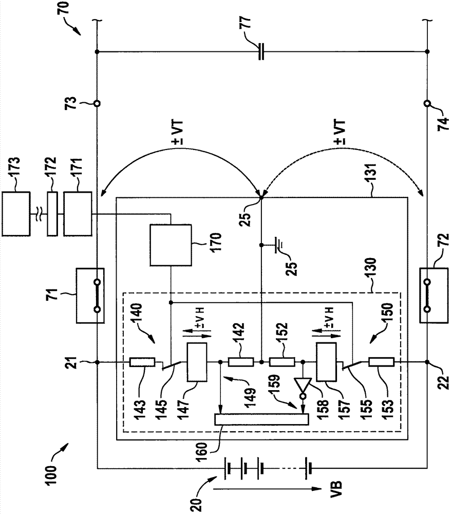 具有被構(gòu)造用于給高壓電網(wǎng)供應(yīng)電能的電池組和用于測(cè)量電池組的至少一個(gè)絕緣電阻的測(cè)量裝置的電池組系統(tǒng)的制造方法