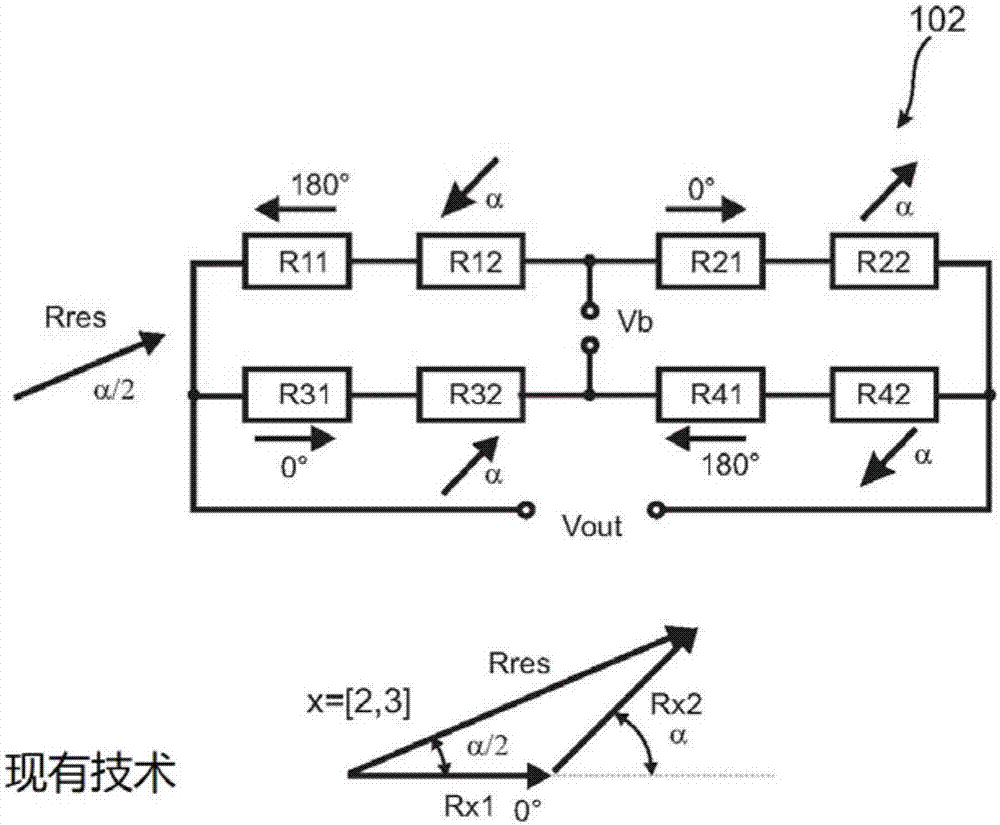 磁阻式惠斯通電橋和具有至少兩個這種電橋的角度傳感器的制造方法與工藝