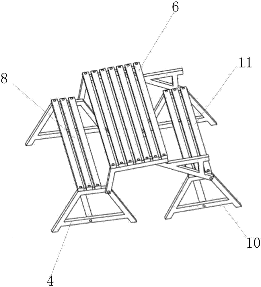 一种长椅变换桌子的装置的制造方法