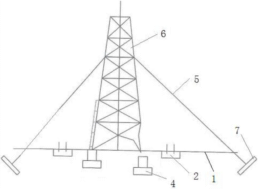一种电力和通信铁塔倾斜治理结构的制造方法与工艺