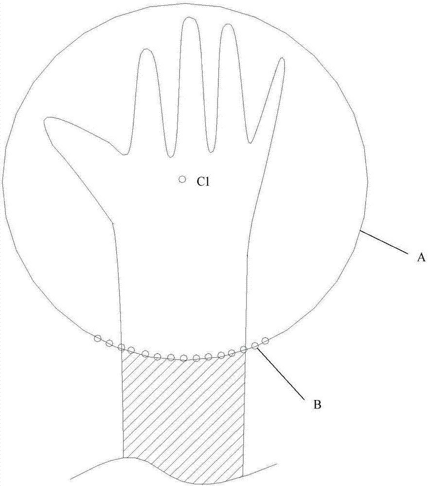在手势识别中确定手掌区域的方法、装置及设备与流程