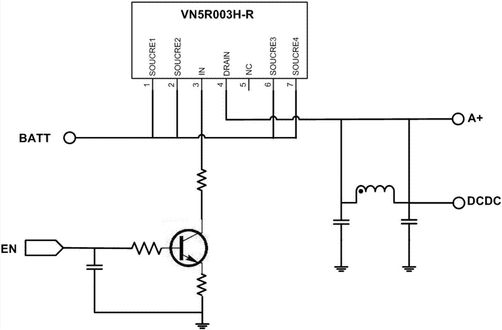 一種抑制發(fā)動機噪音的車載電源接口電路的制造方法與工藝