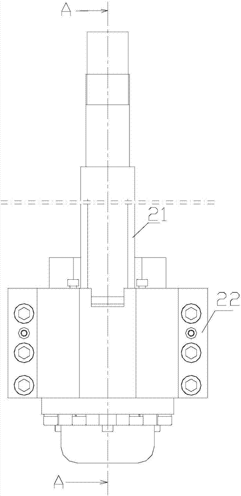 立式機(jī)床豎直軸的尾端密封結(jié)構(gòu)的制作方法與工藝