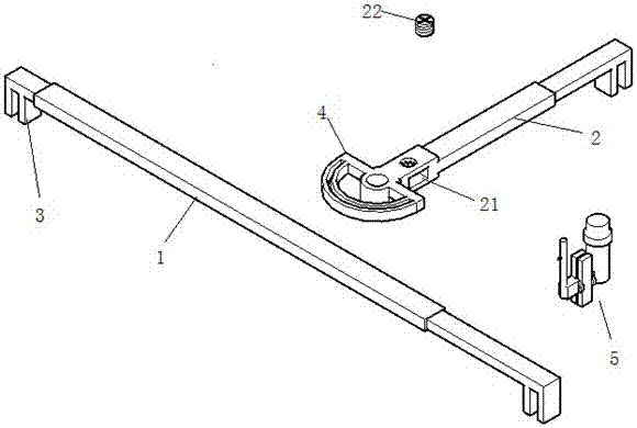 一種投影儀反射玻璃安裝夾具的制作方法與工藝