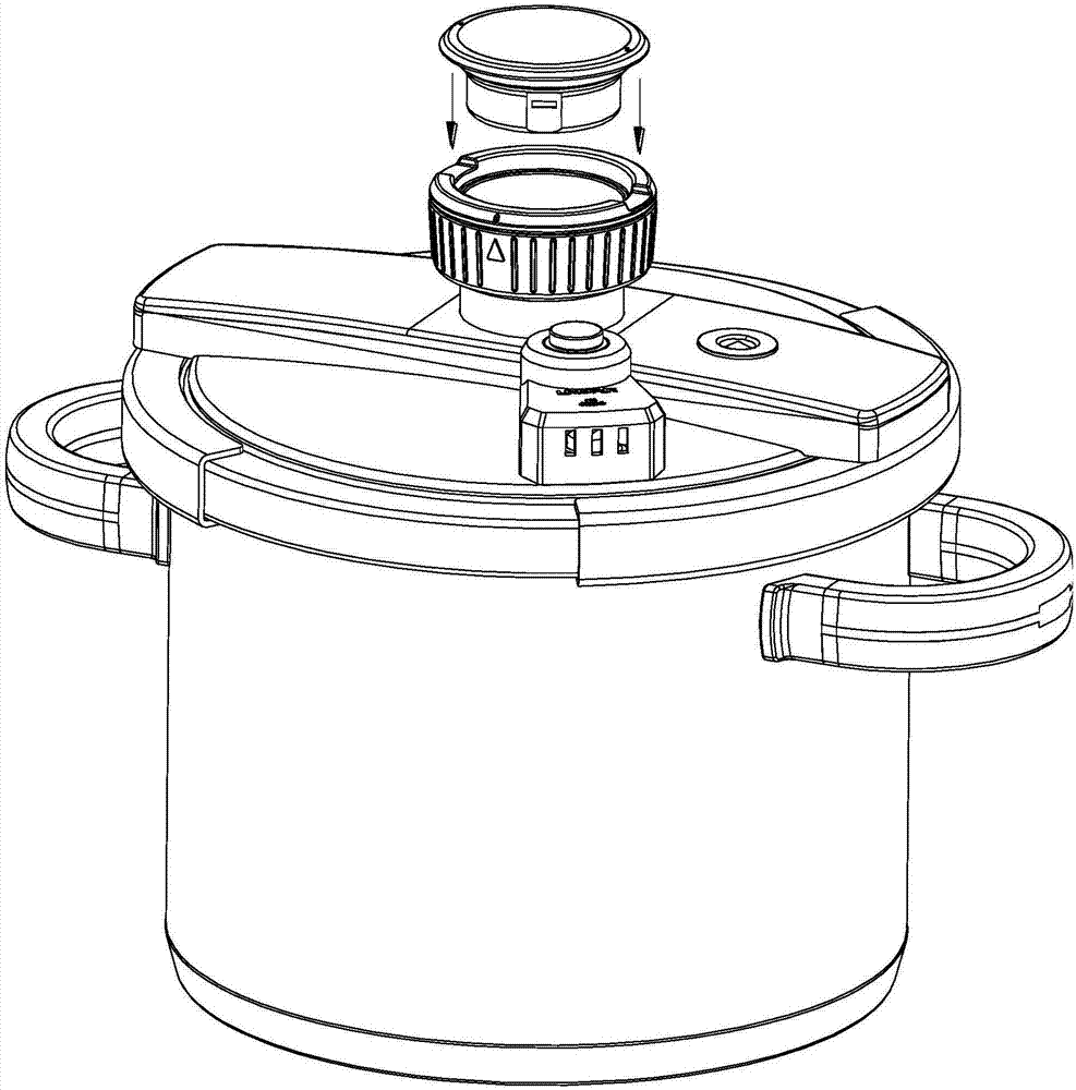 帶計(jì)時(shí)器的旋開(kāi)型壓力鍋的制作方法與工藝