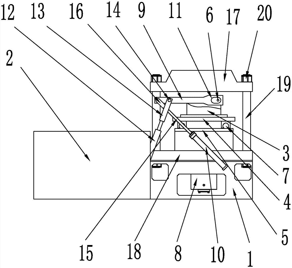 打片機(jī)自動開模裝置的制作方法