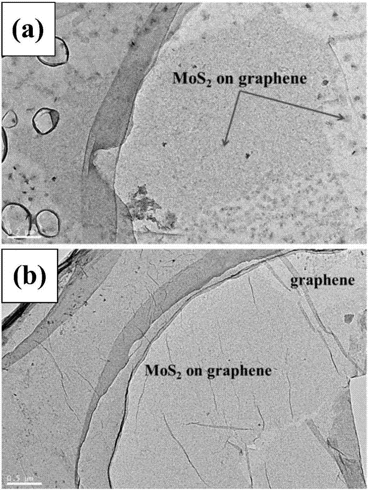 一种二硫化钼/石墨烯层状组装体的制备方法与流程