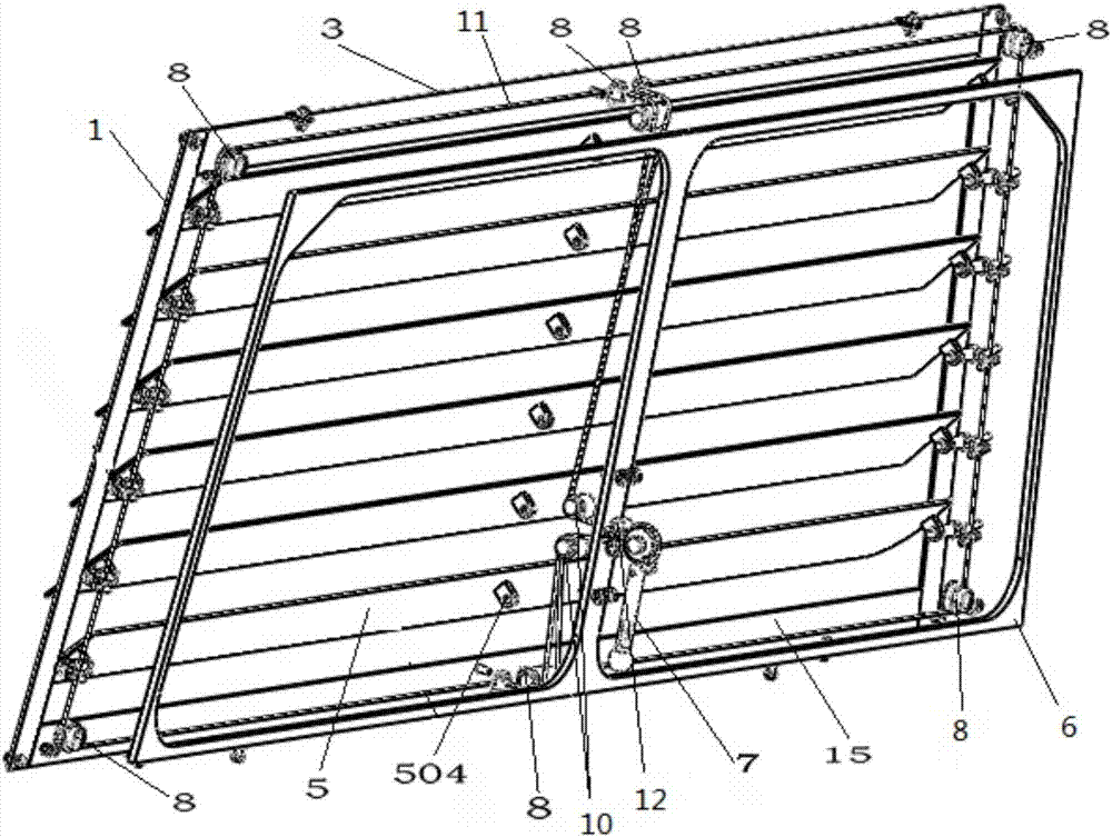 一种具有绳索联动的特种车梯形前风窗防护装置的制作方法