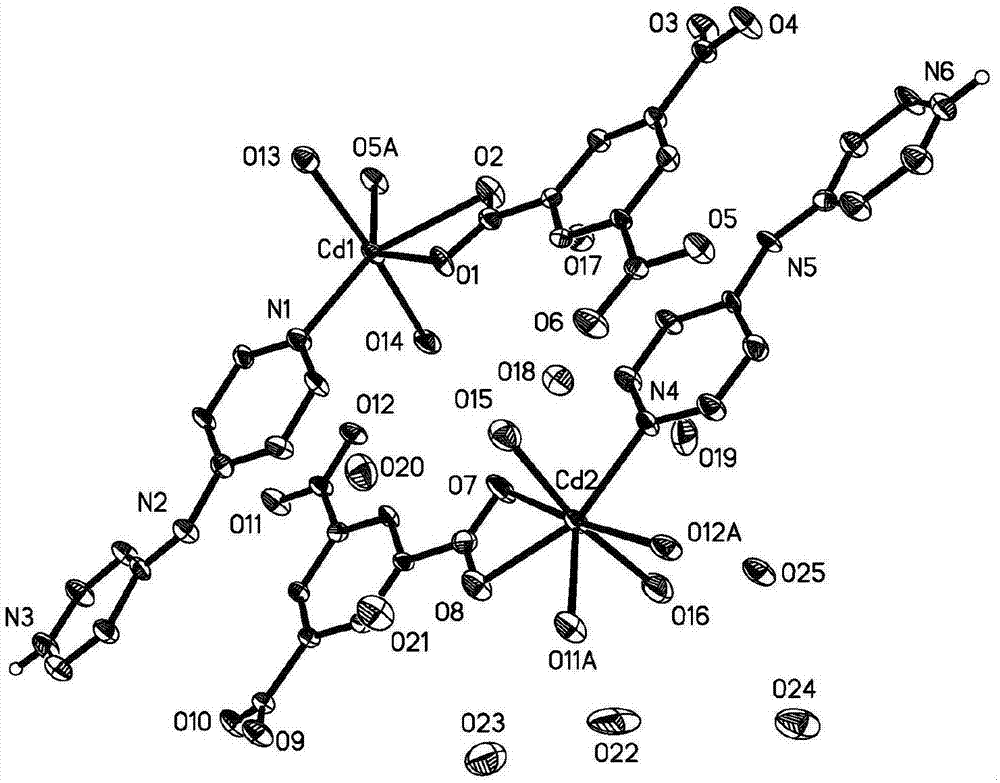 均苯三甲酸镉聚合物的制备、结构及其荧光性质的制作方法与工艺