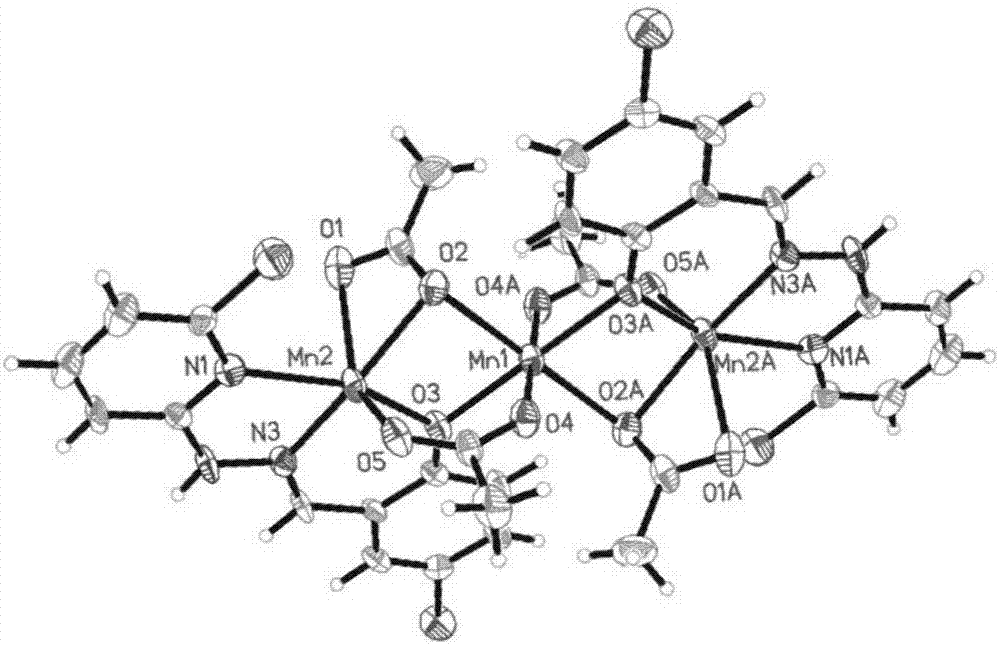 一種磁性材料5?溴水楊醛縮?2?溴?6?肼基吡啶席夫堿錳配合物及合成方法與流程