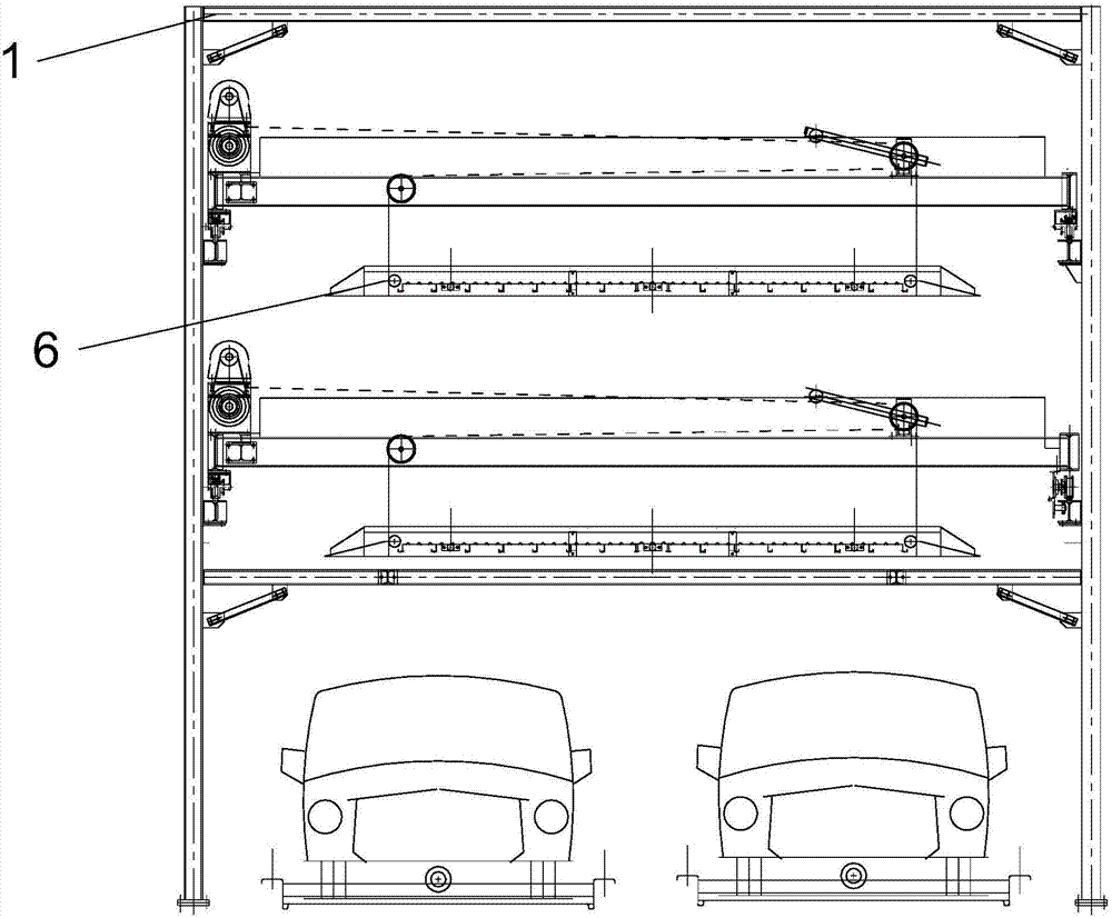 一种斜角纵列升降横移立体车库的制作方法与工艺
