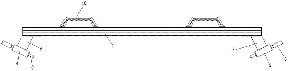 一種汽車后扭力梁開(kāi)檔檢測(cè)工具的制作方法與工藝