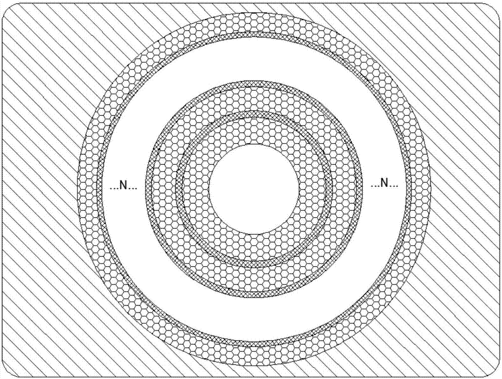 一種基于多層石墨烯環(huán)層的可調(diào)控二維熱隱身斗篷的制作方法與工藝