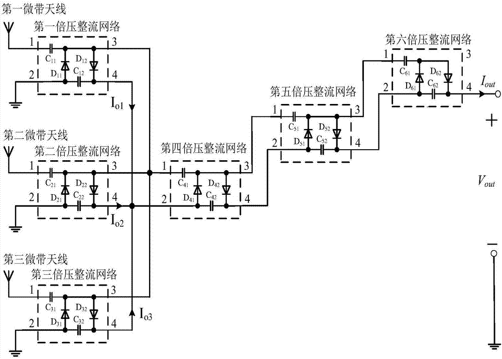 一種多天線并聯(lián)式射頻能量收集器的制作方法與工藝