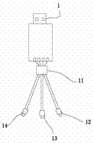 一種蓄電功能手機(jī)數(shù)據(jù)電源線的制作方法與工藝