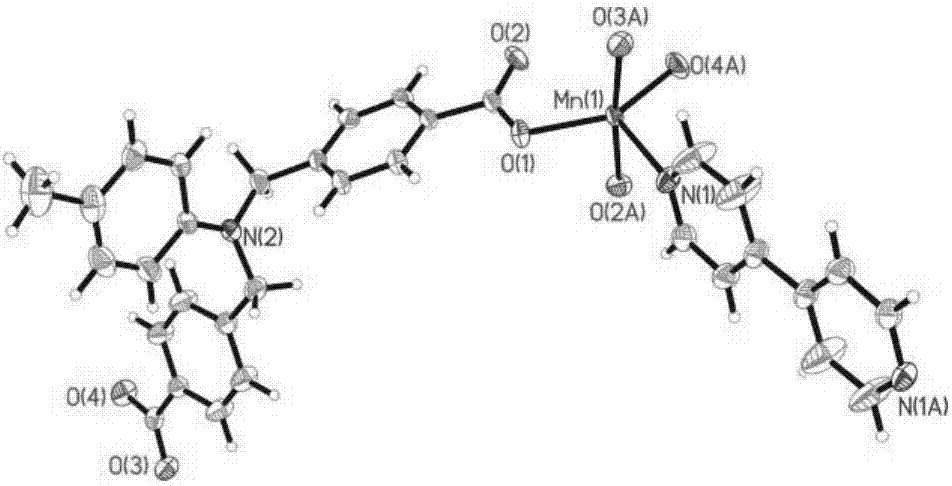 一种甲苯与4,4’‑联吡啶构筑的锰配合物及合成方法与流程