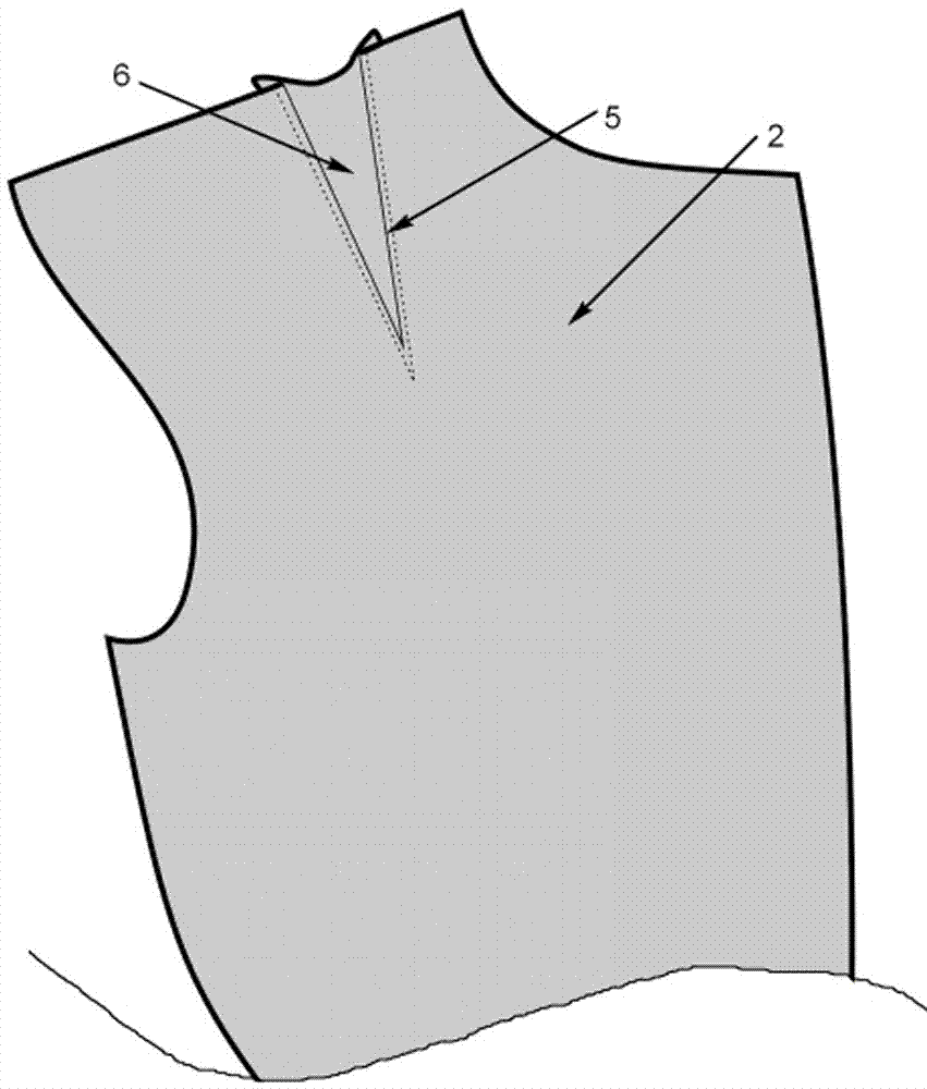一种定制西服前片贴人体肩部的制作方法与流程
