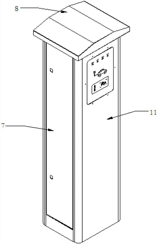 新型智能電控鎖自動開門交流充電樁裝置的制造方法