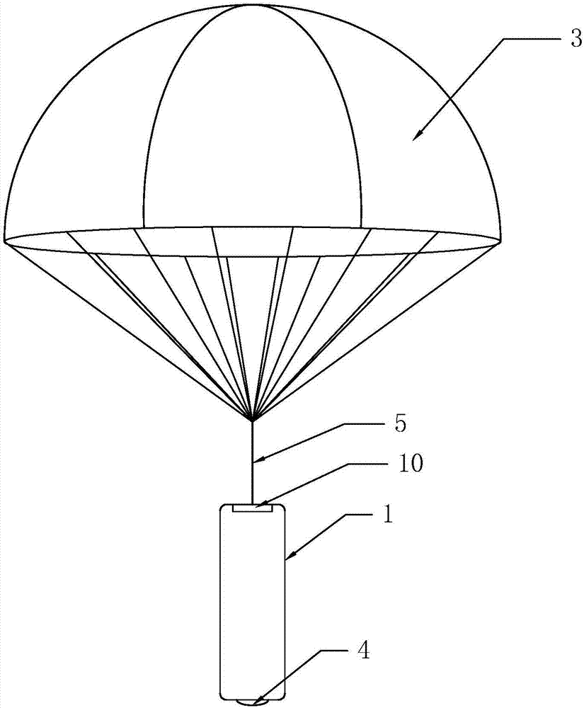 一种降落伞拍摄装置的制造方法