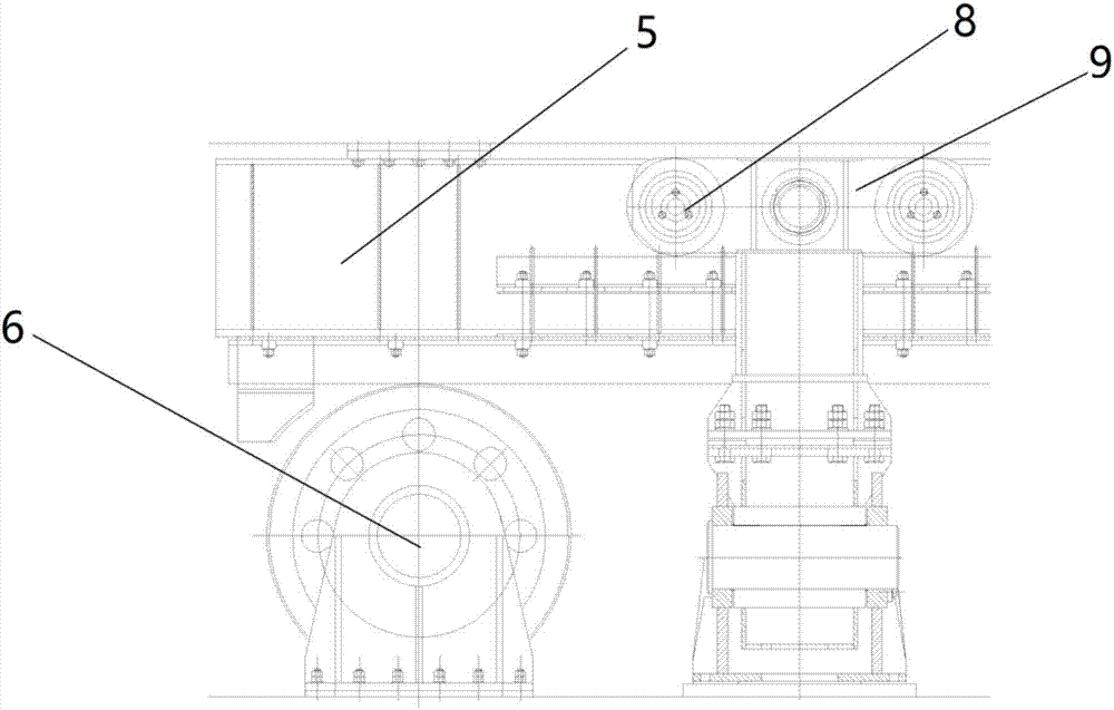 大型场馆转轴组件反力滚轮装置的制造方法