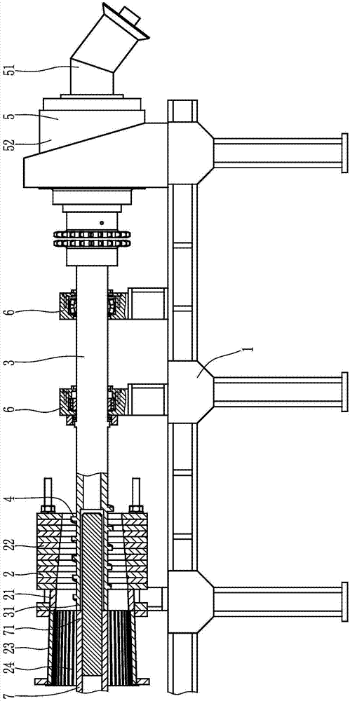 擠水機(jī)疏導(dǎo)裝置的制作方法