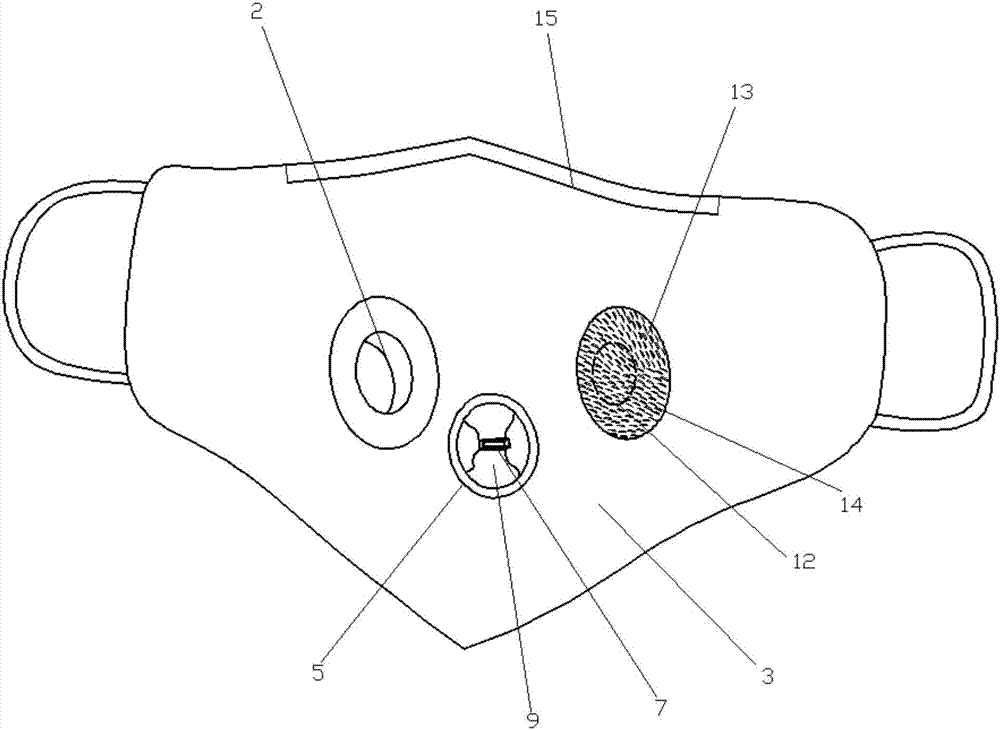 具有安全警示功能的电动助吸防雾霾口罩的制作方法