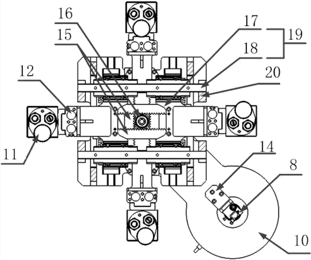 一种视觉引导发动机联轴节装配的机器人末端执行器的制作方法与工艺