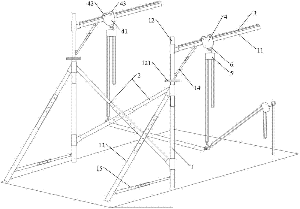 斜井管道起吊装置的制作方法